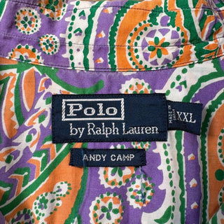 2000s Polo Ralph Lauren "ANDY CAMP" Paisley Open Collar Shirt