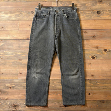 1990s Levi's 501 "Yarn-Dyed" Black Denim Pants