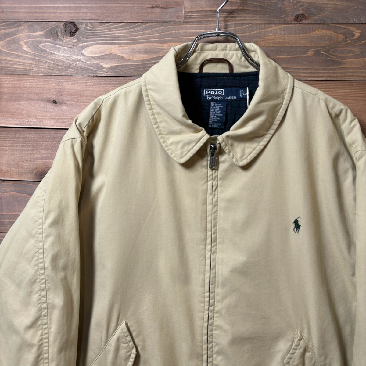 1990s Polo Ralph Lauren "Plaid Lining" Bomber Jacket