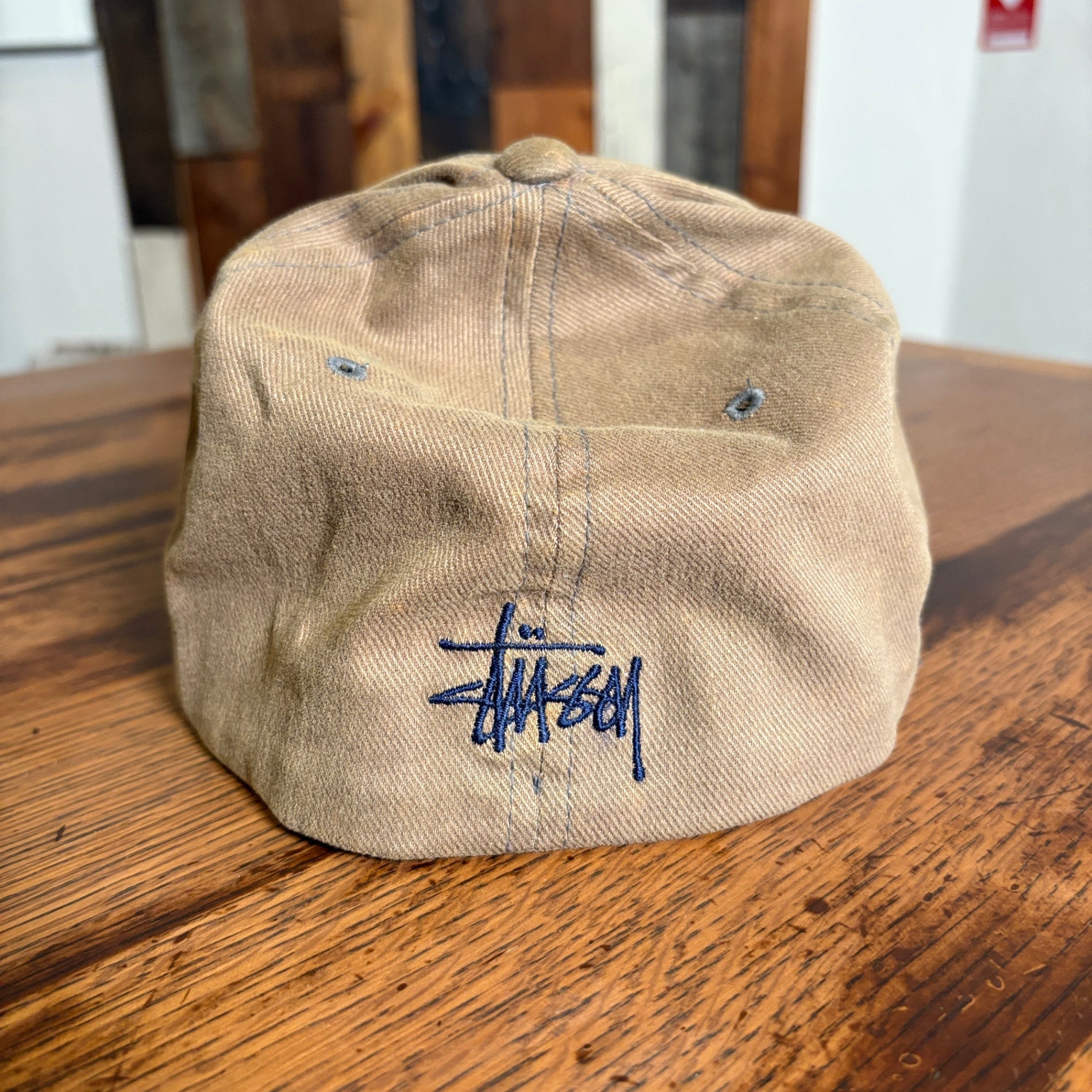 1990s STUSSY "OLD ENGLISH" Logo Baseball Cap