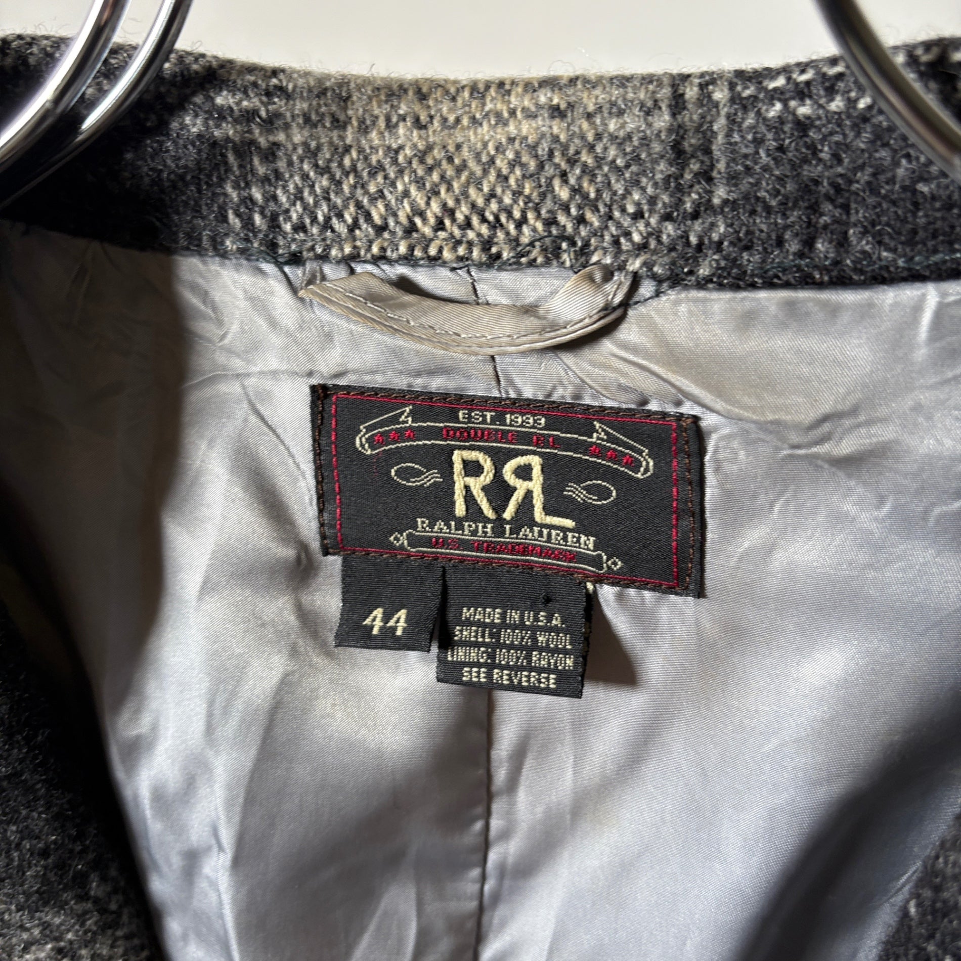 1990s RRL "Ombre Check" Western Jacket