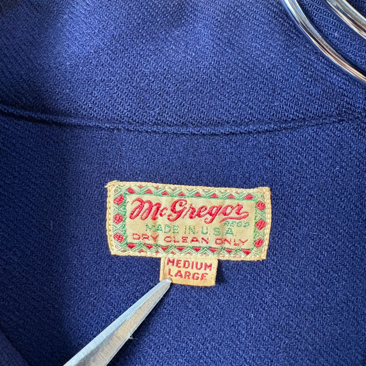 1940s McGregor Open Collar Wool Shirt