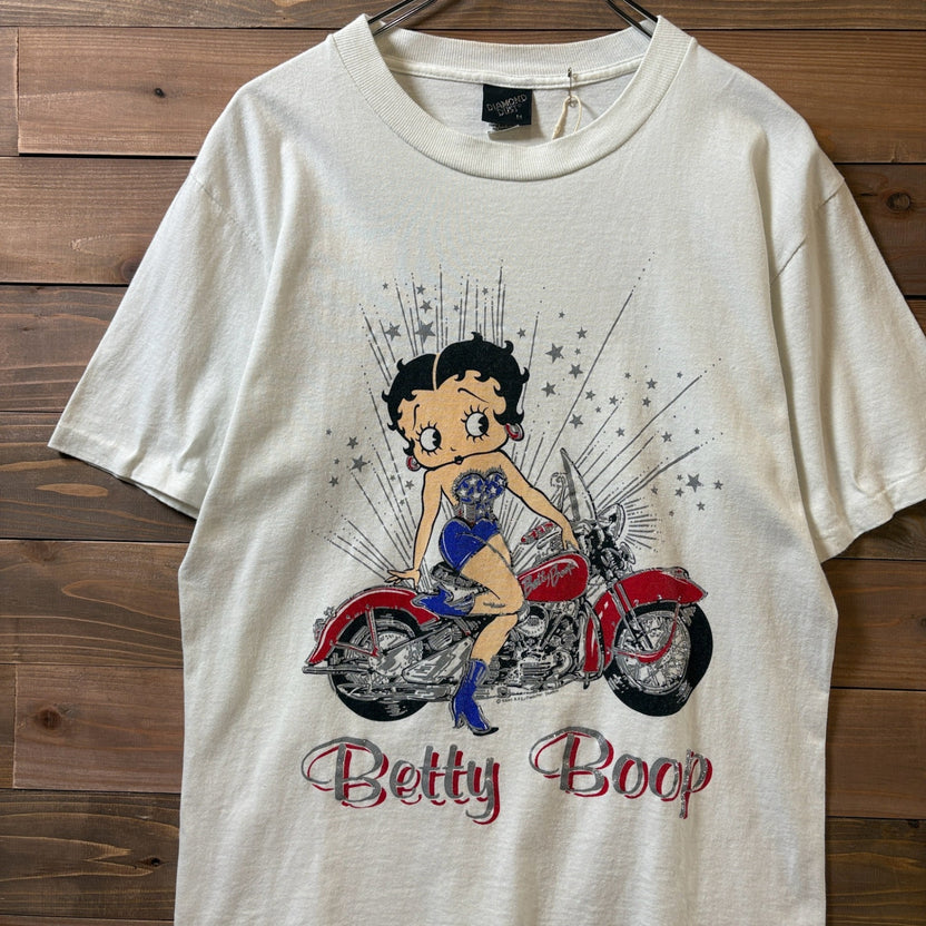 1990s Betty Boop Motorcycle Design T-Shirt