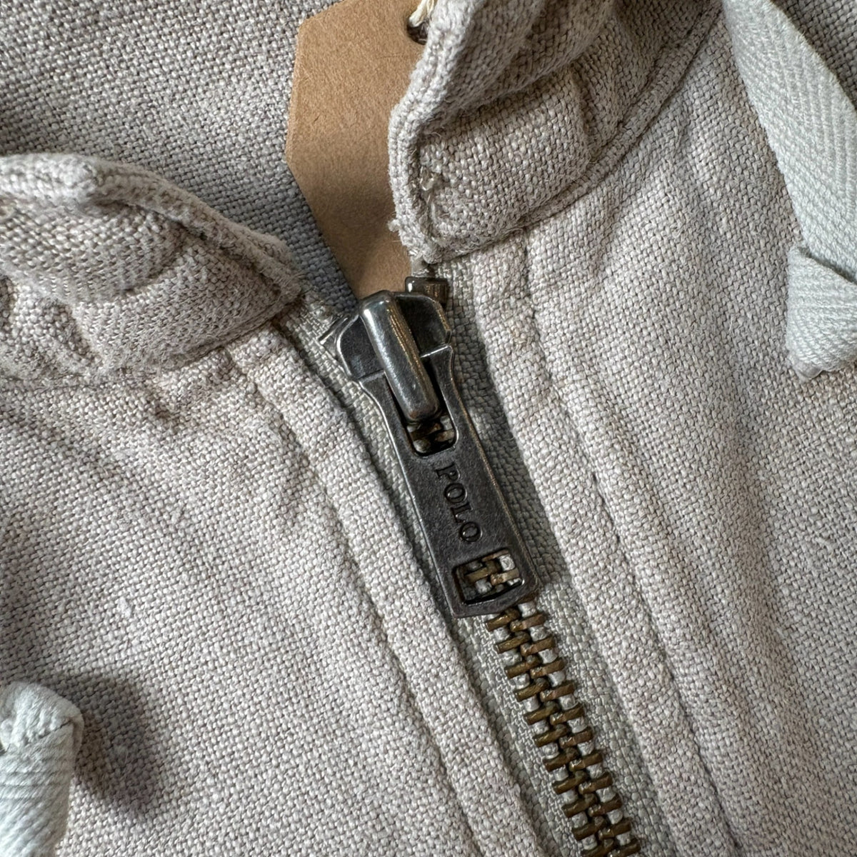 1990s Polo Ralph Lauren Linen Hooded Jacket