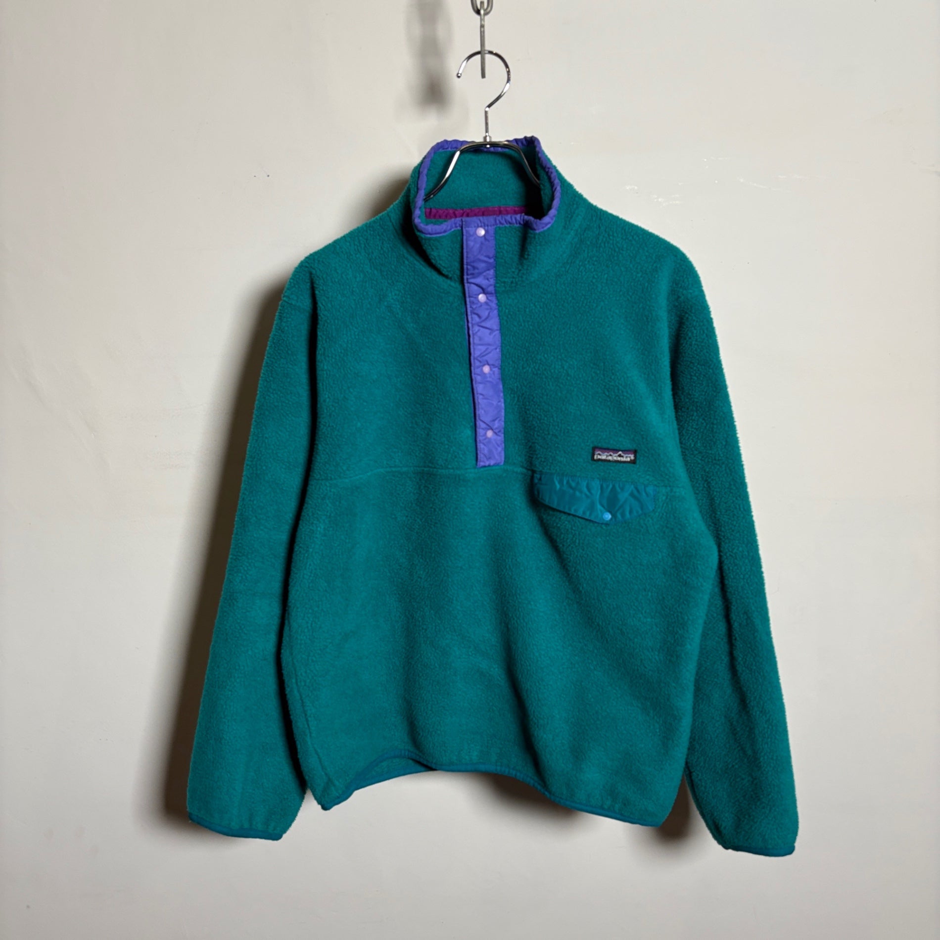 1980s Patagonia "Emerald Green" SYNCHILLA SNAP-T