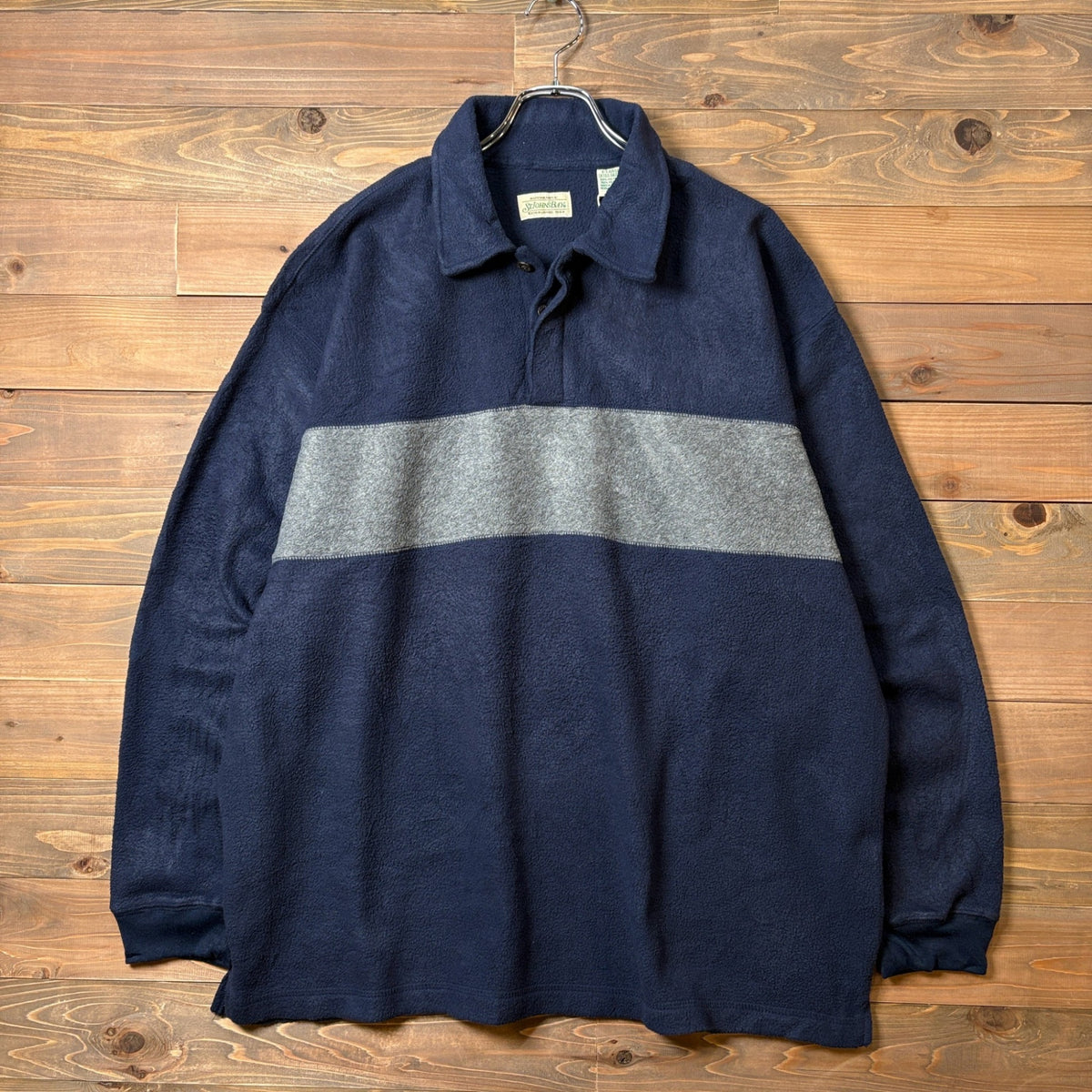 1990s St. John's Bay ”Fleece” Rugby Shirt