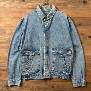 1990s Levi's "A-2 TYPE" Denim Flight Jacket