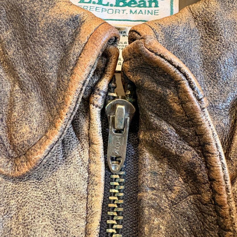 1980s L.L. Bean ”A-2 Type” Leather Jacket