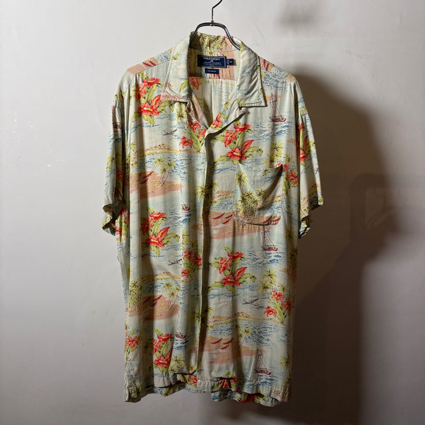 1990s POLO SPORT "RAYON" Aloha Shirt