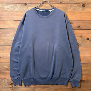 1990s Polo Ralph Lauren "ナス紺" Sun Fade Sweat