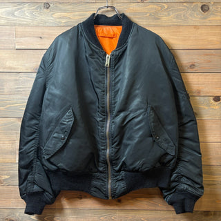1980s~1990s Alpha Industries "Black" MA-1 Flight Jacket