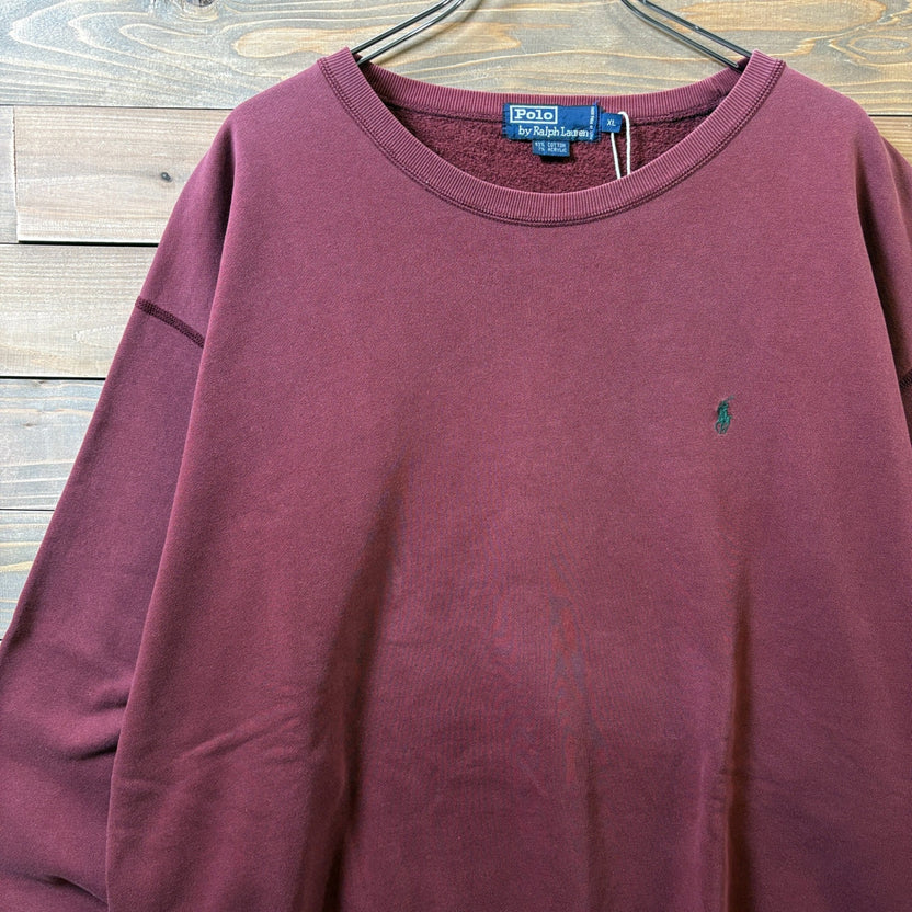 1990s Polo Ralph Lauren "Burgundy" Sweat Shirt