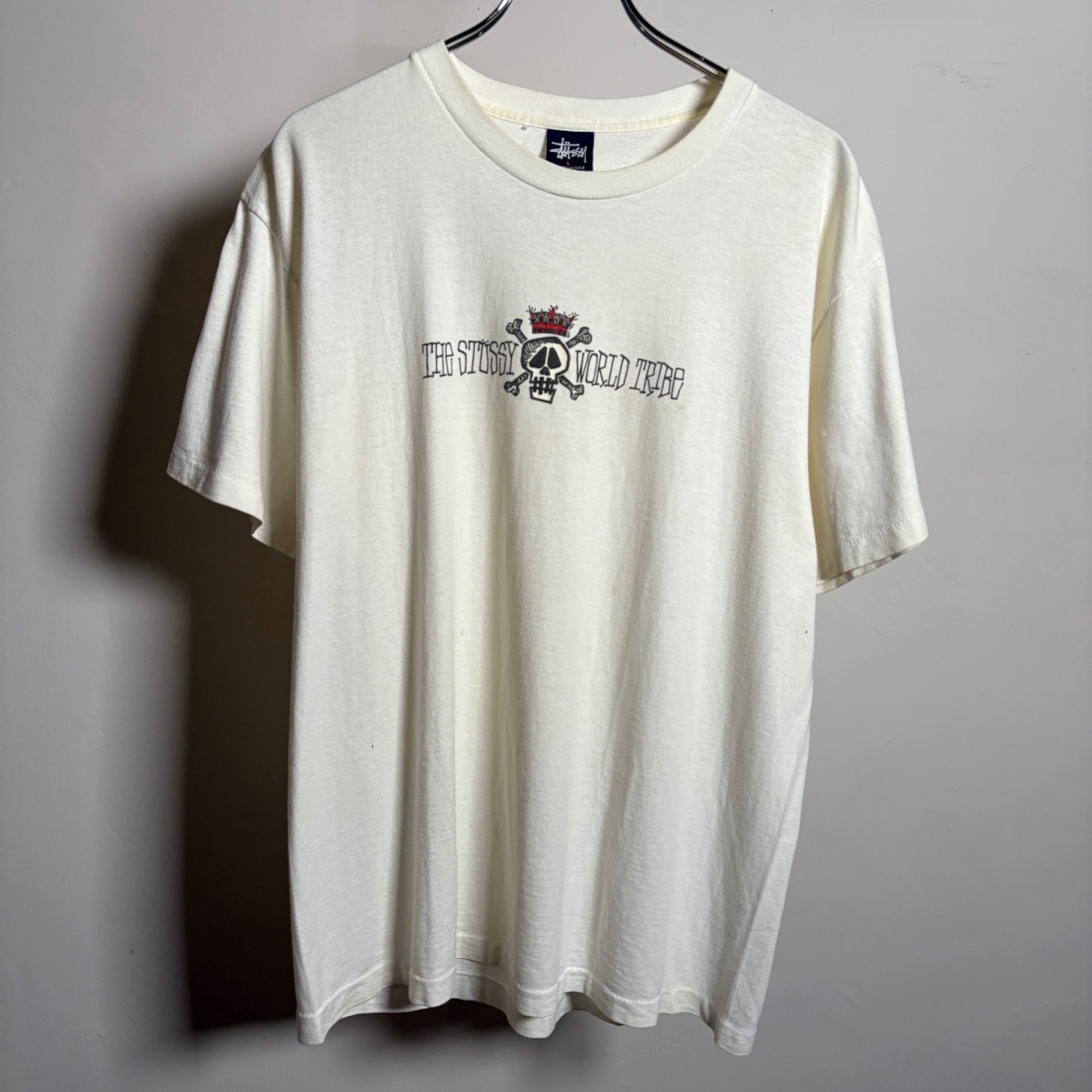 1990s STUSSY "Skull" T-Shirt