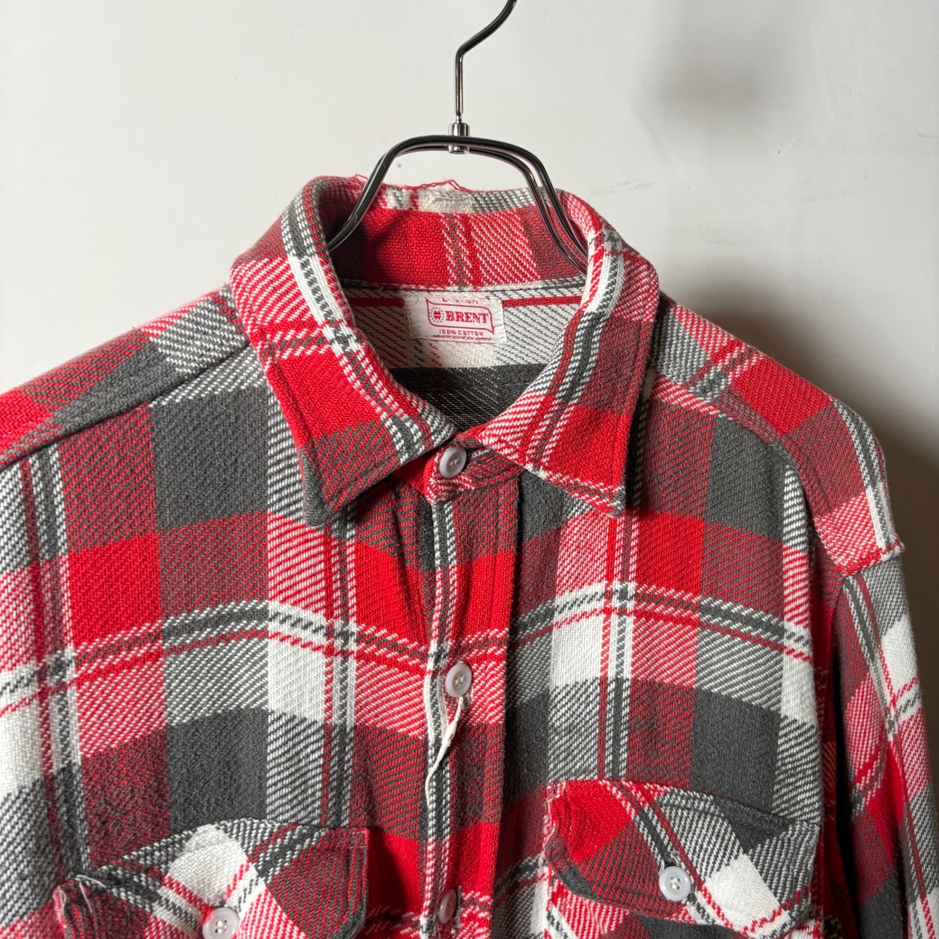1950s Brent "With a Gusset" Heavy Flannel Shirt
