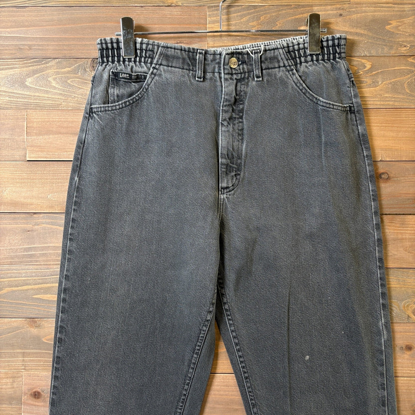 1990s Lee Made in USA Black Easy Pants