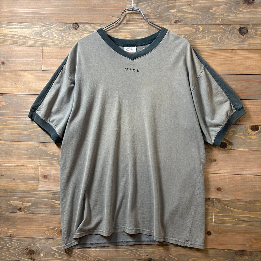 1990s NIKE V-Neck One-Point T-Shirt