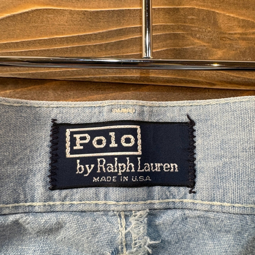 1980s Polo Ralph Lauren "Chambray" 2 Tuck Pant
