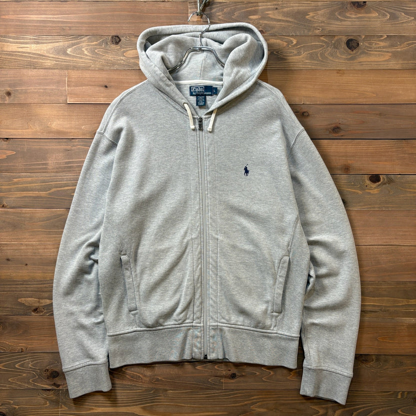2000s Polo Ralph Lauren "Pique" Slash Pocket Zip-Up Hoodie