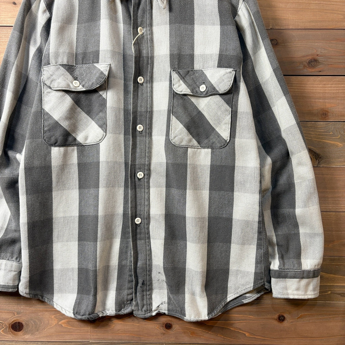 1970s Big Yank "Black × White" Flannel Shirt