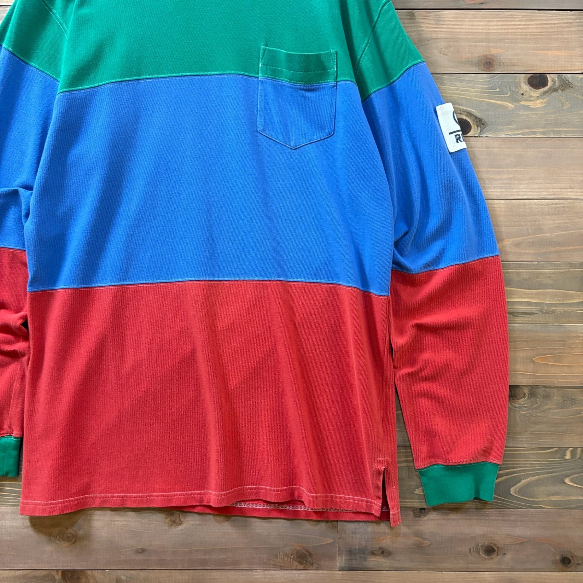 1990s Polo Ralph Lauren "Pique" RL-93 Color Block L/S TEE