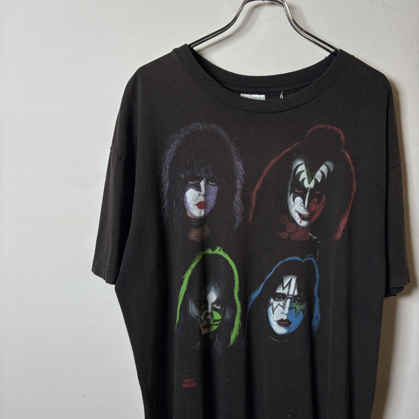 1990s Hanes "KISS" 4 Face Band T-Shirt