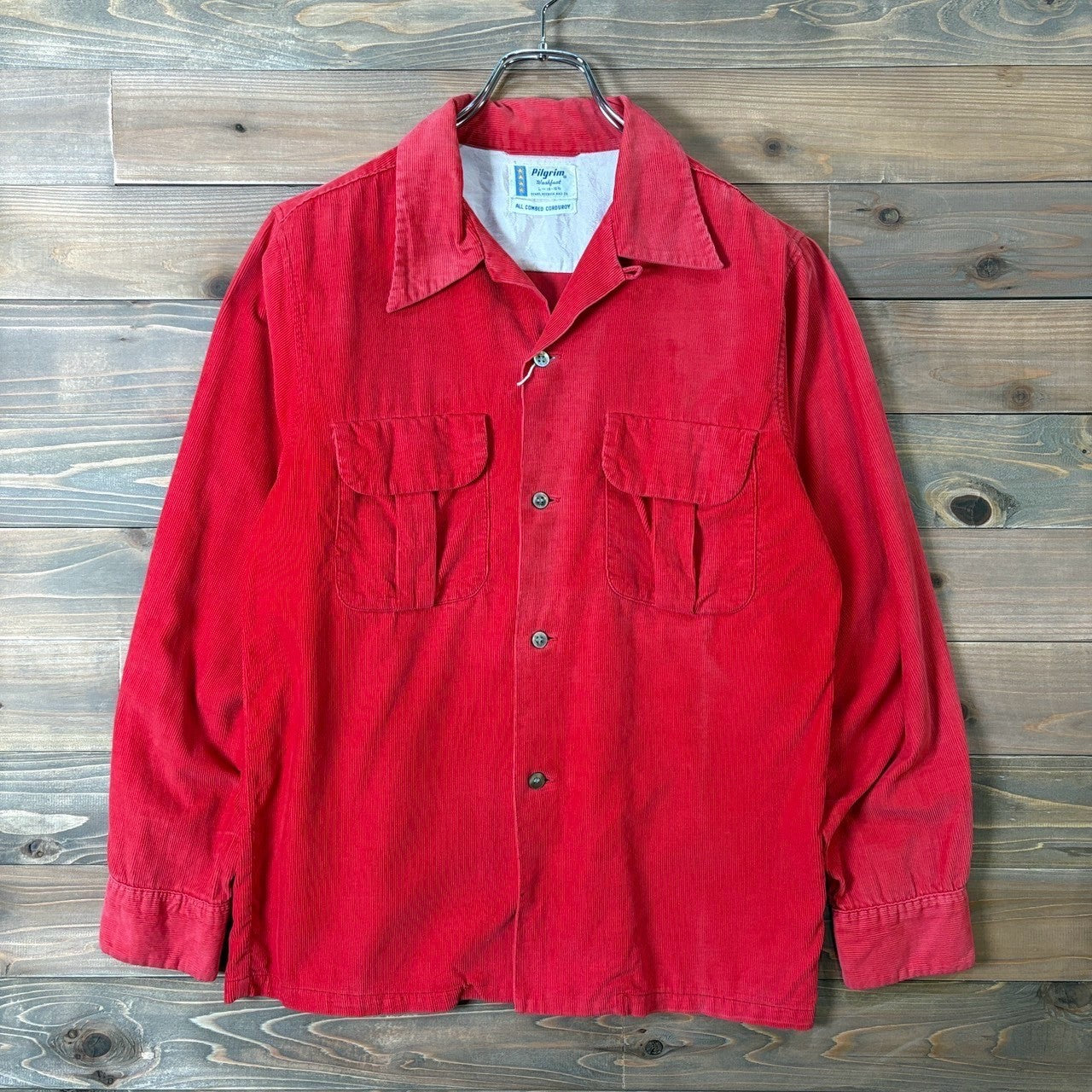 1950s Pilgrim "Corduroy" Open Collar Shirt