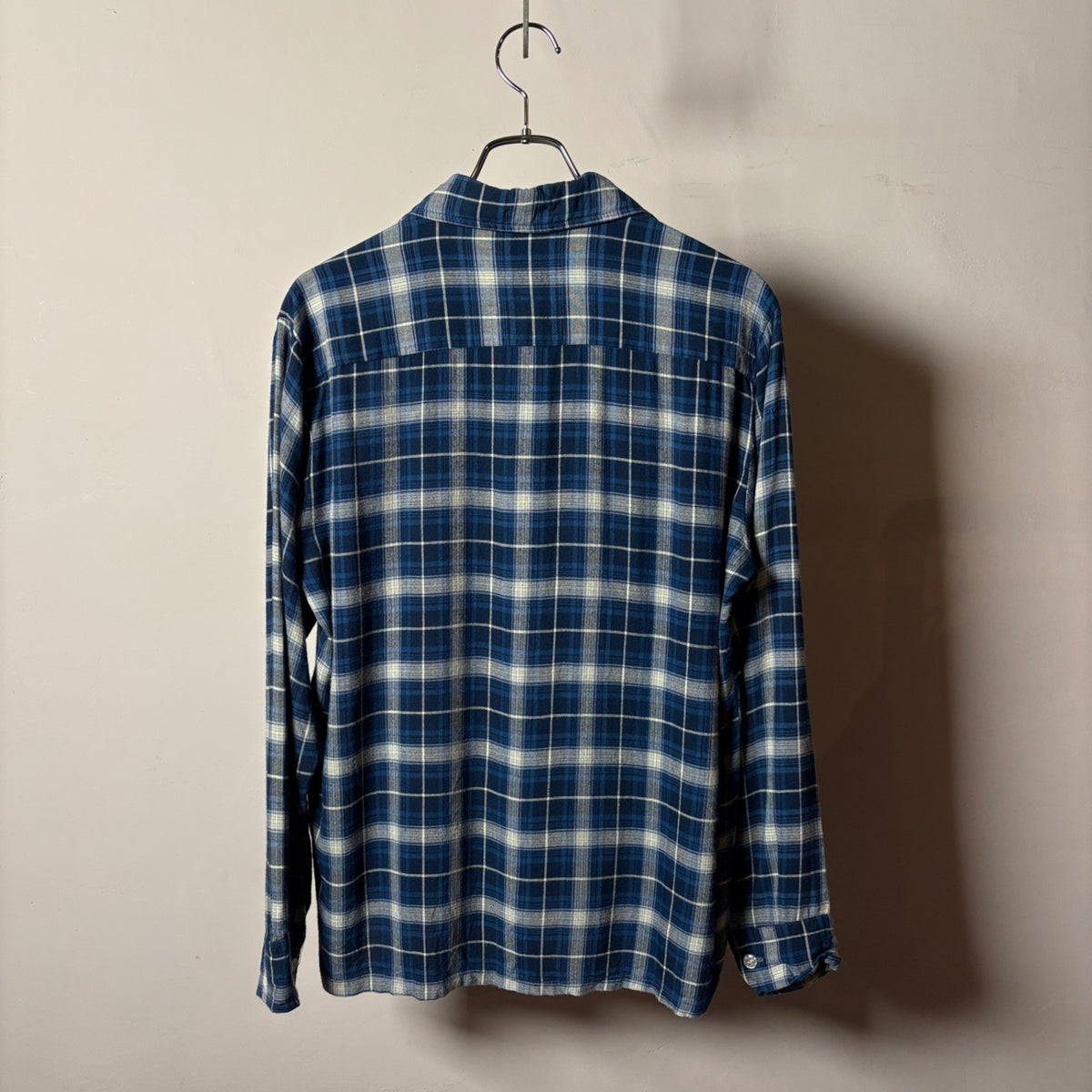 1970s TOWNCRAFT "Ombre Check" Rayon Shirt