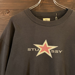 1990s STUSSY "Star Logo" Sweatshirt