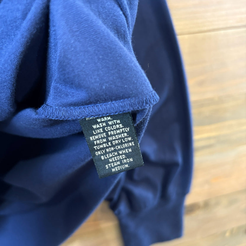 1990s RRL "Rib Line" L/S Polo Shirt