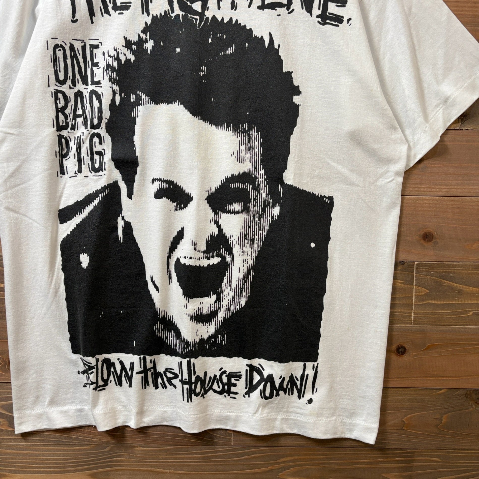 1990s SCREEN STARS "ONE BAD PIG" BAND T-Shirt