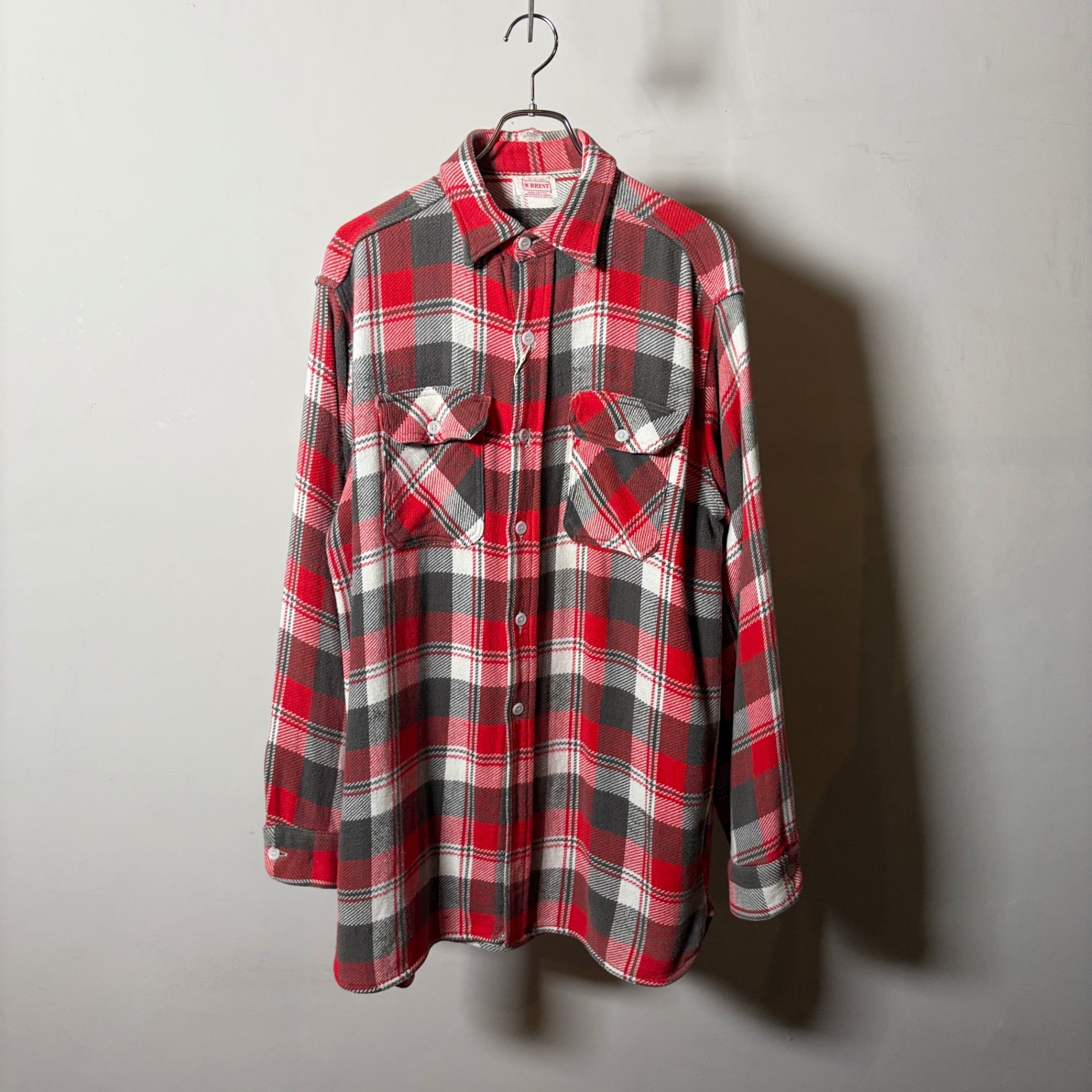 1950s Brent "With a Gusset" Heavy Flannel Shirt