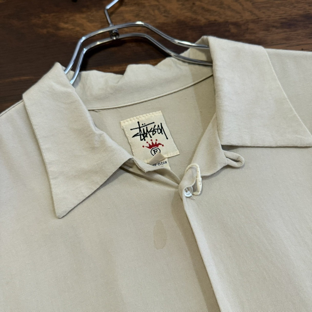 1990s STUSSY Rayon Short Sleeve Open Collar Shirt