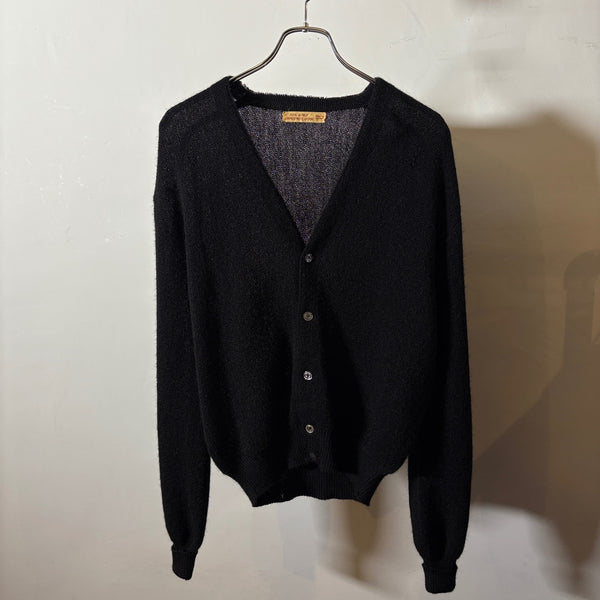 1960s LEMMERMAYER "BLACK" Alpaca Cardigan