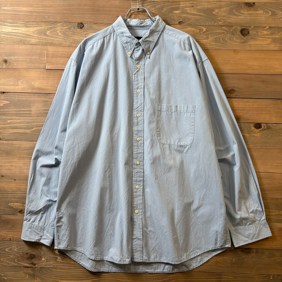 2000s Eddie Bauer "Sax Blue" Button-Down Shirt