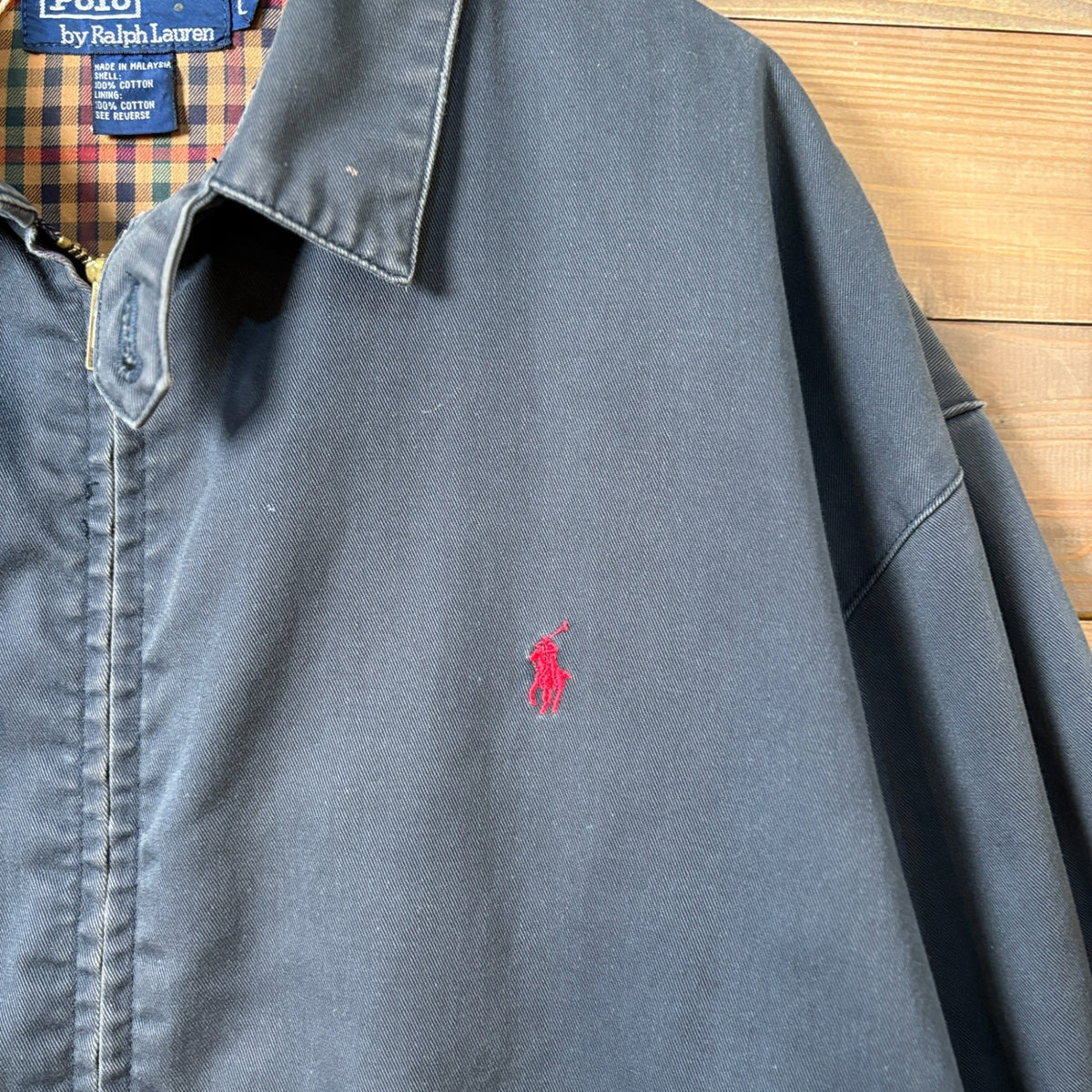 1990s Polo Ralph Lauren "Plaid Lining" Drizzler Jacket