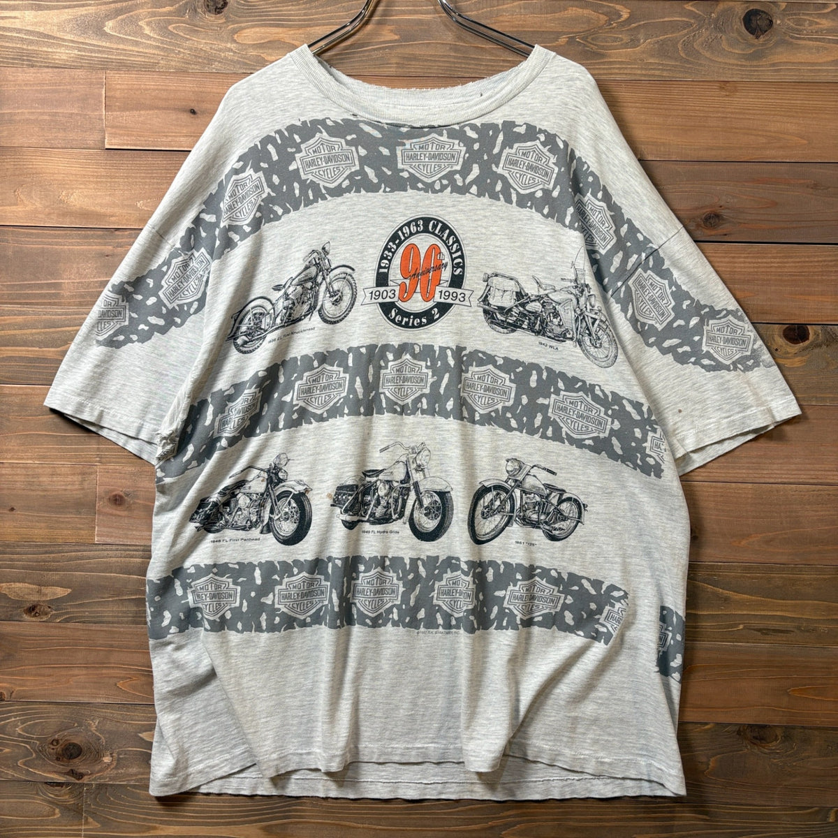 1990s Harley-Davidson "All-Over Pattern" T-Shirt