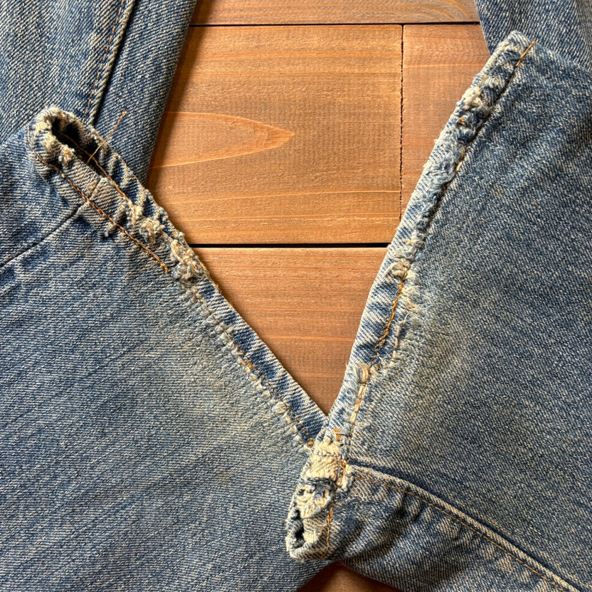 1970s Levi's 501 "66 Single" Damaged Denim Pant