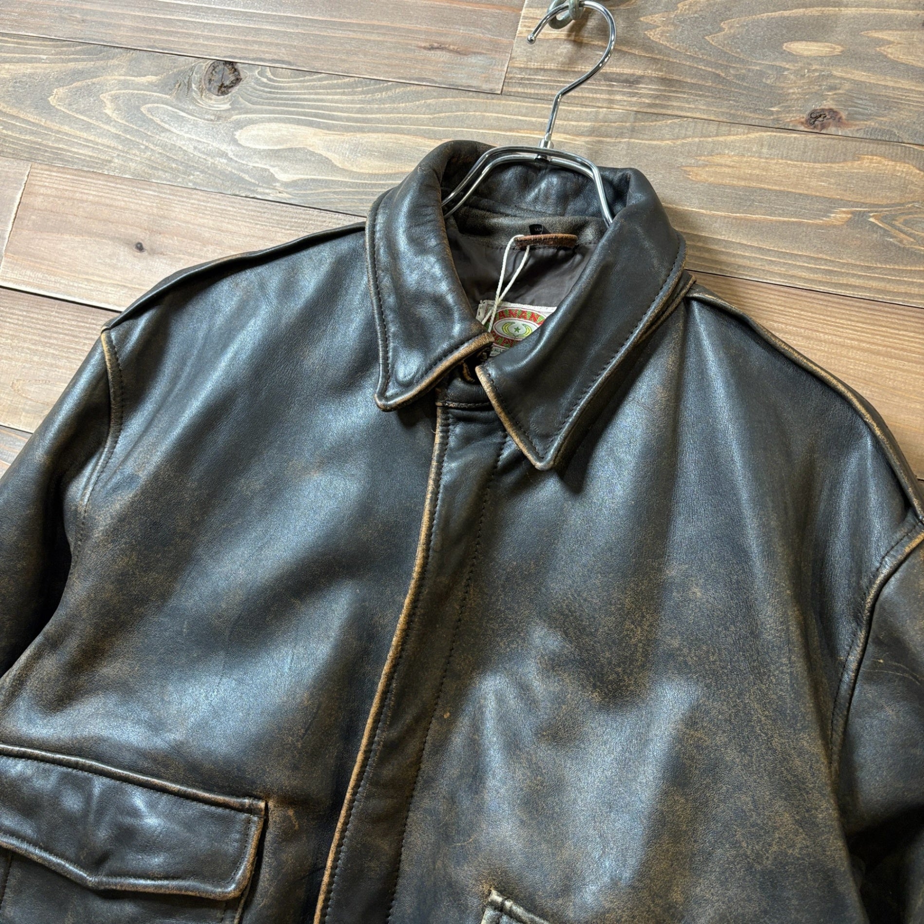 1980s Banana Republic "A-2 Type" Leather Jacket