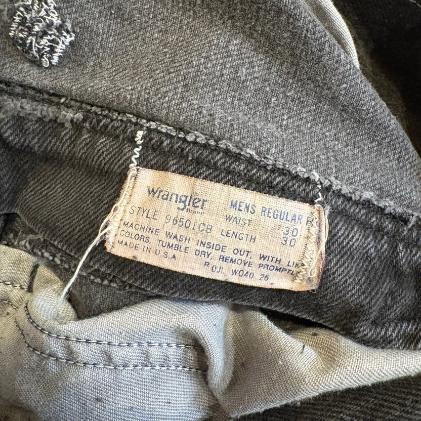 1990s Wrangler 96501CB Black Denim Pants