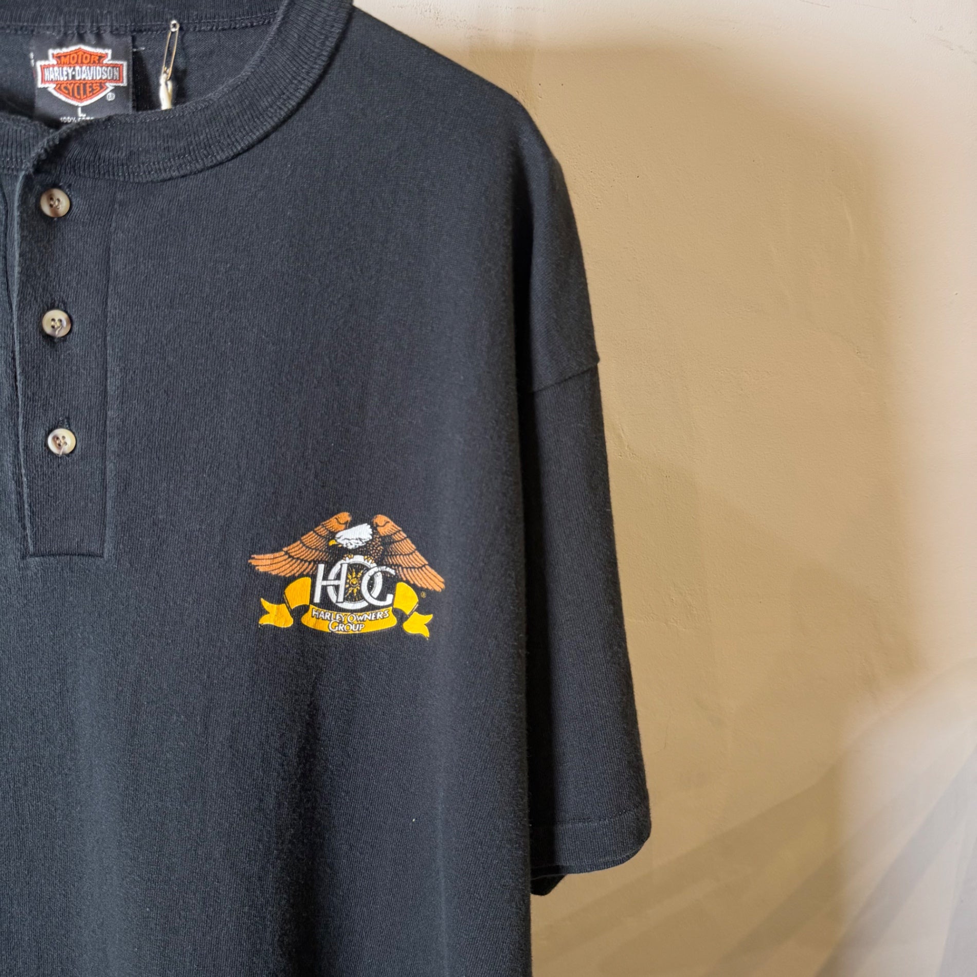 1990s Harley-Davidson "Henry-Neck" T-Shirt