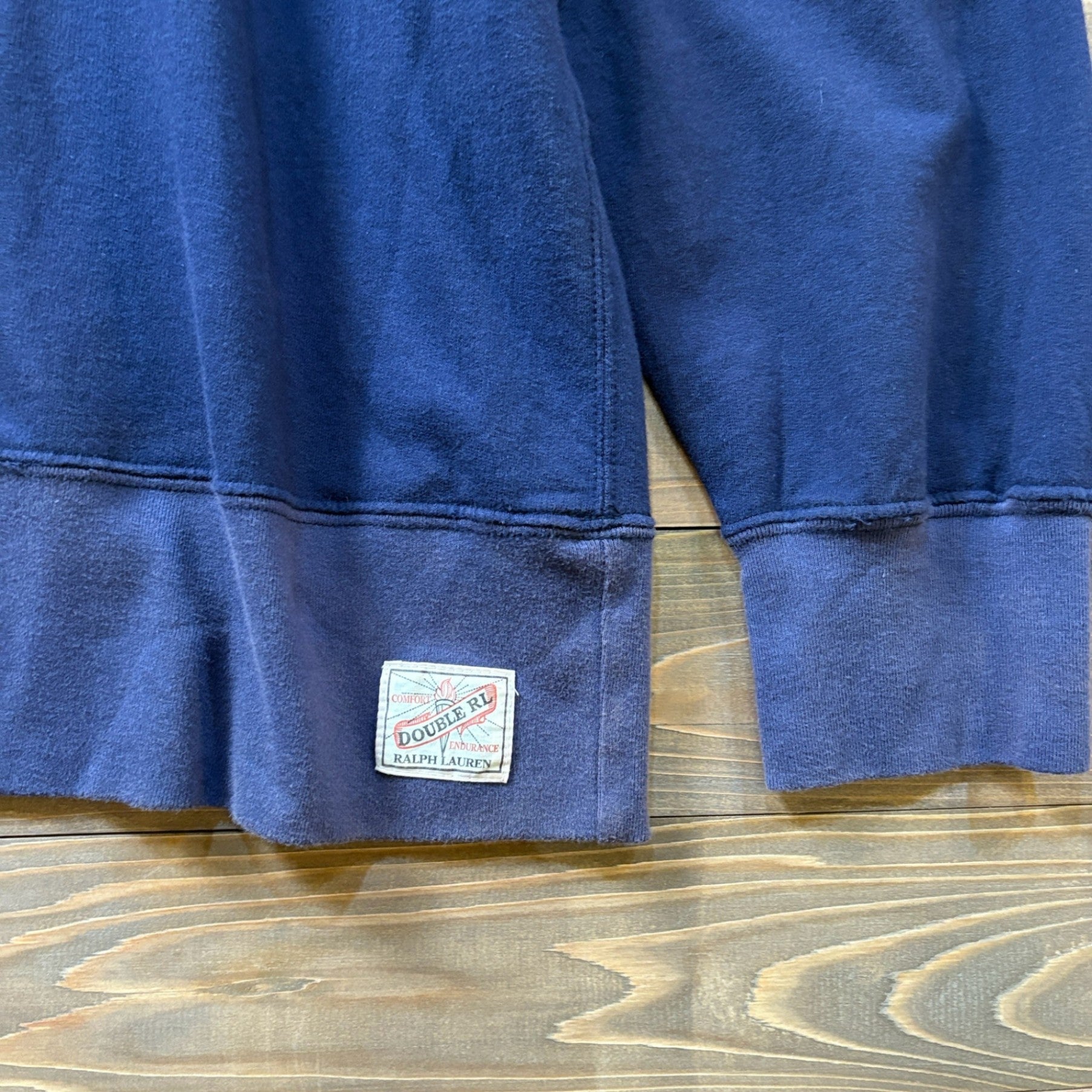 1990s RRL "One Point Logo" Two-Tone Sweat