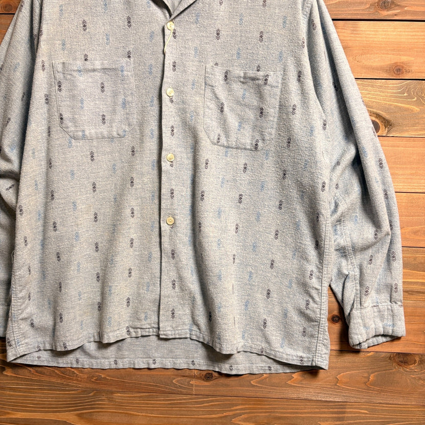 1960s Pilgrim "All-Over Pattern" Printed Flannel Shirt