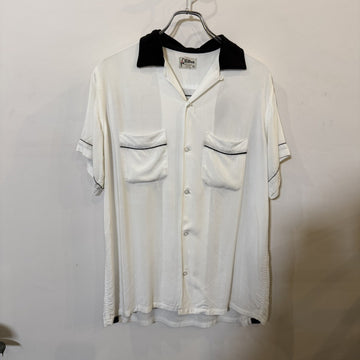 1960s Hilton "BLACK×WHITE" Bowling Shirt