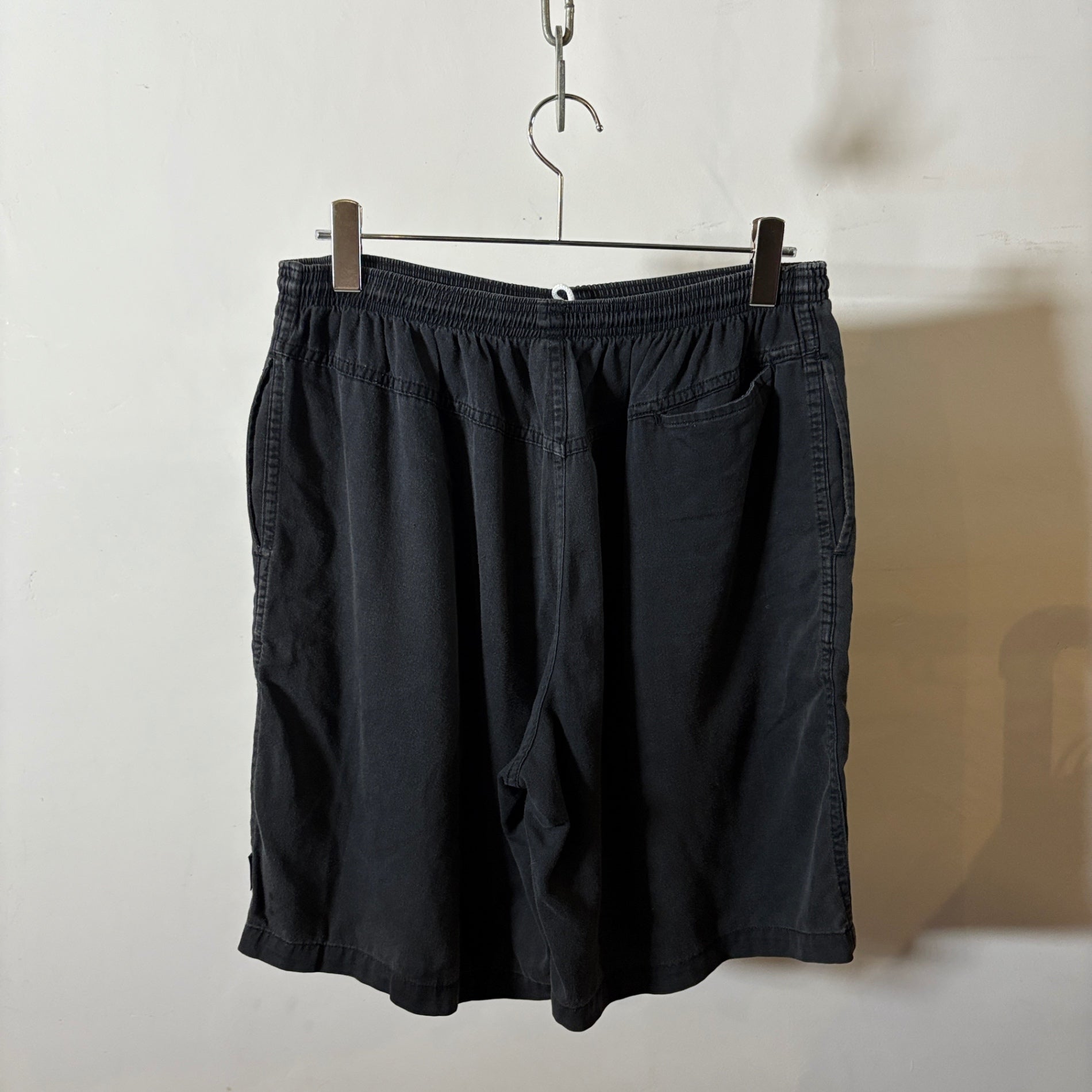 1990s STUSSY "BLACK" Easy Short Pant