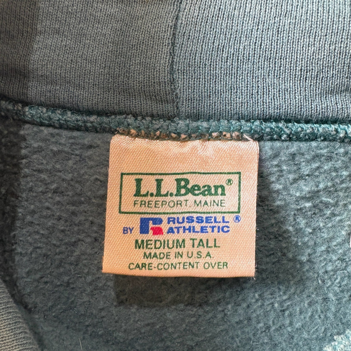 1990s Russell Athletic × L.L. Bean "Draw Cord" Pullover Hoodie
