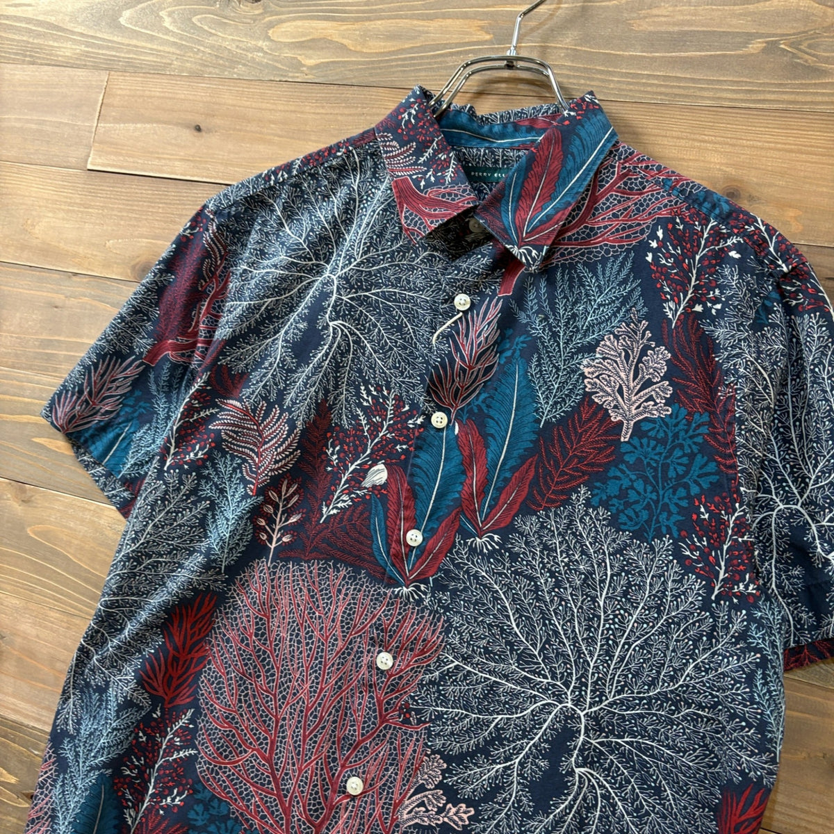 PERRY ELLIS All-over Pattern S/S Shirt