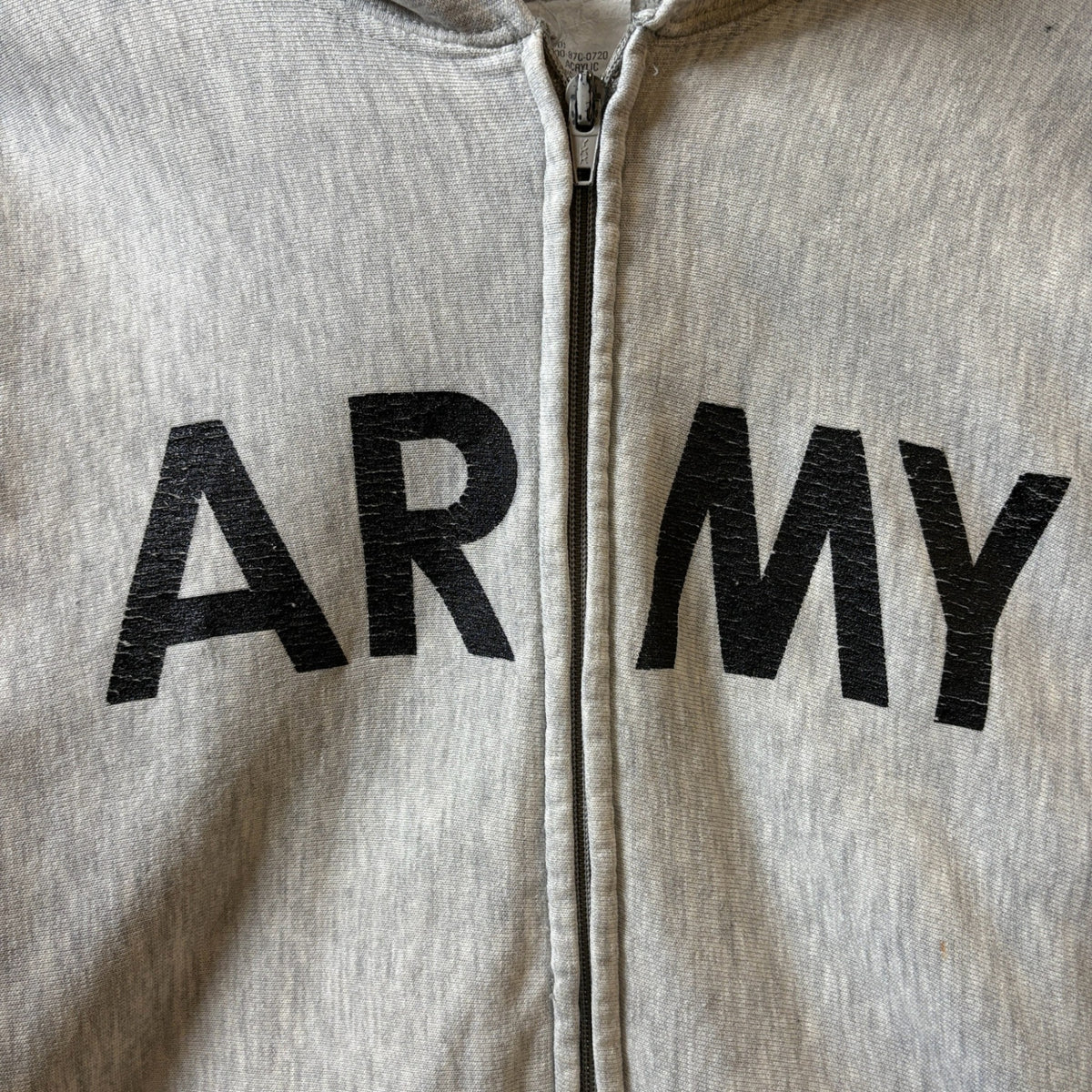 1980s Army "Champion Product" Full Zip Hoodie
