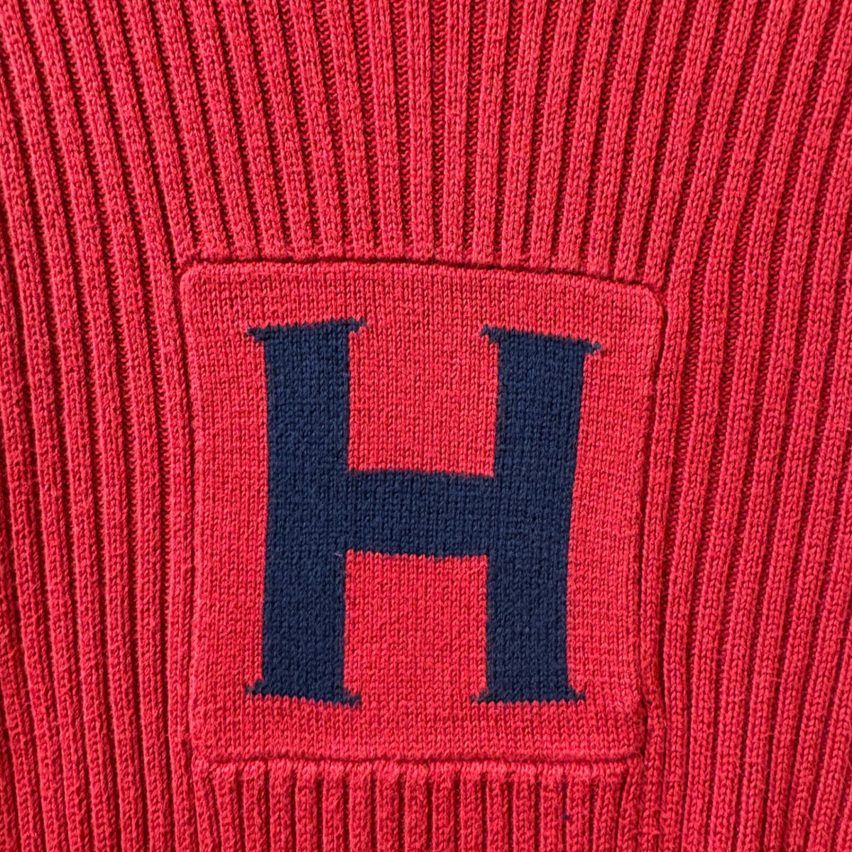 1990s “Tommy Hilfiger” Rib Knit Cotton Sweater