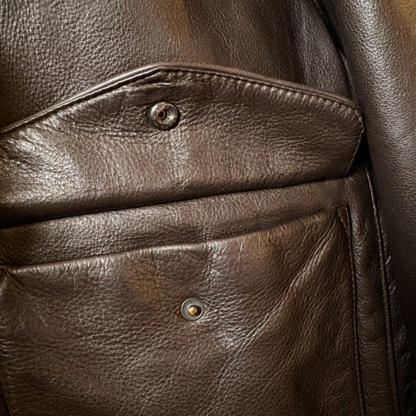 1990s Nautica "A-2 Type" Leather Jacket