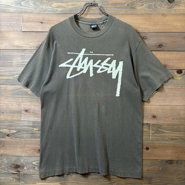1990s STUSSY "Stock Logo" T-Shirt